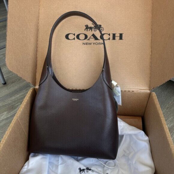 BNWT Coach Brooklyn 39 Shoulder Bag in Dark Stone - Picture 1 of 3